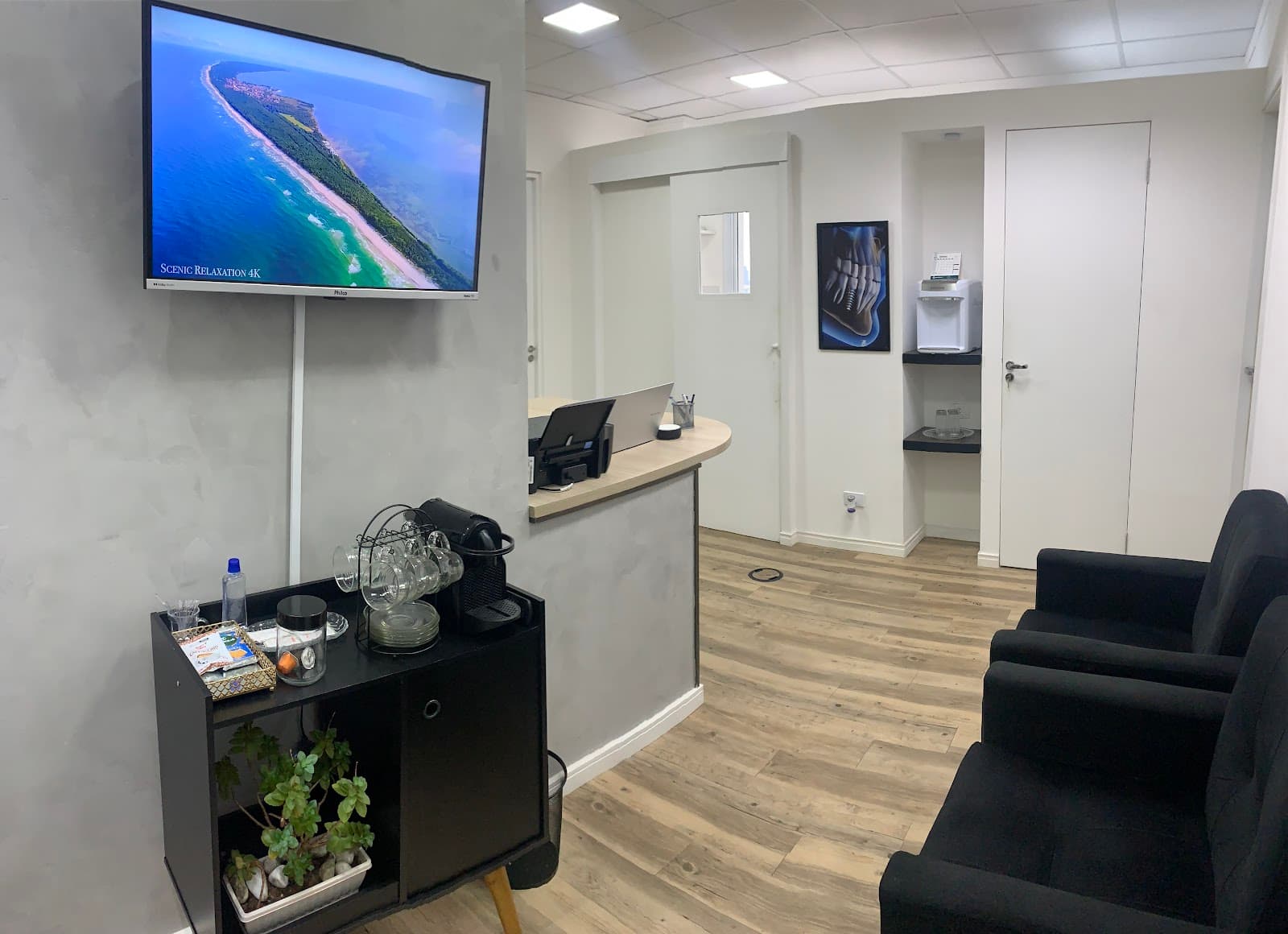 Sala de espera da Atos Odontologia Especializada